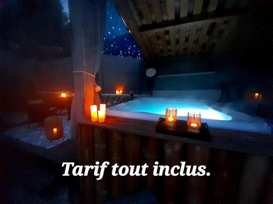 L'Antre Deux Pierres, Romantisme, Jacuzzi Exterieur, Plateau Dinatoire Bouyon Exterior foto